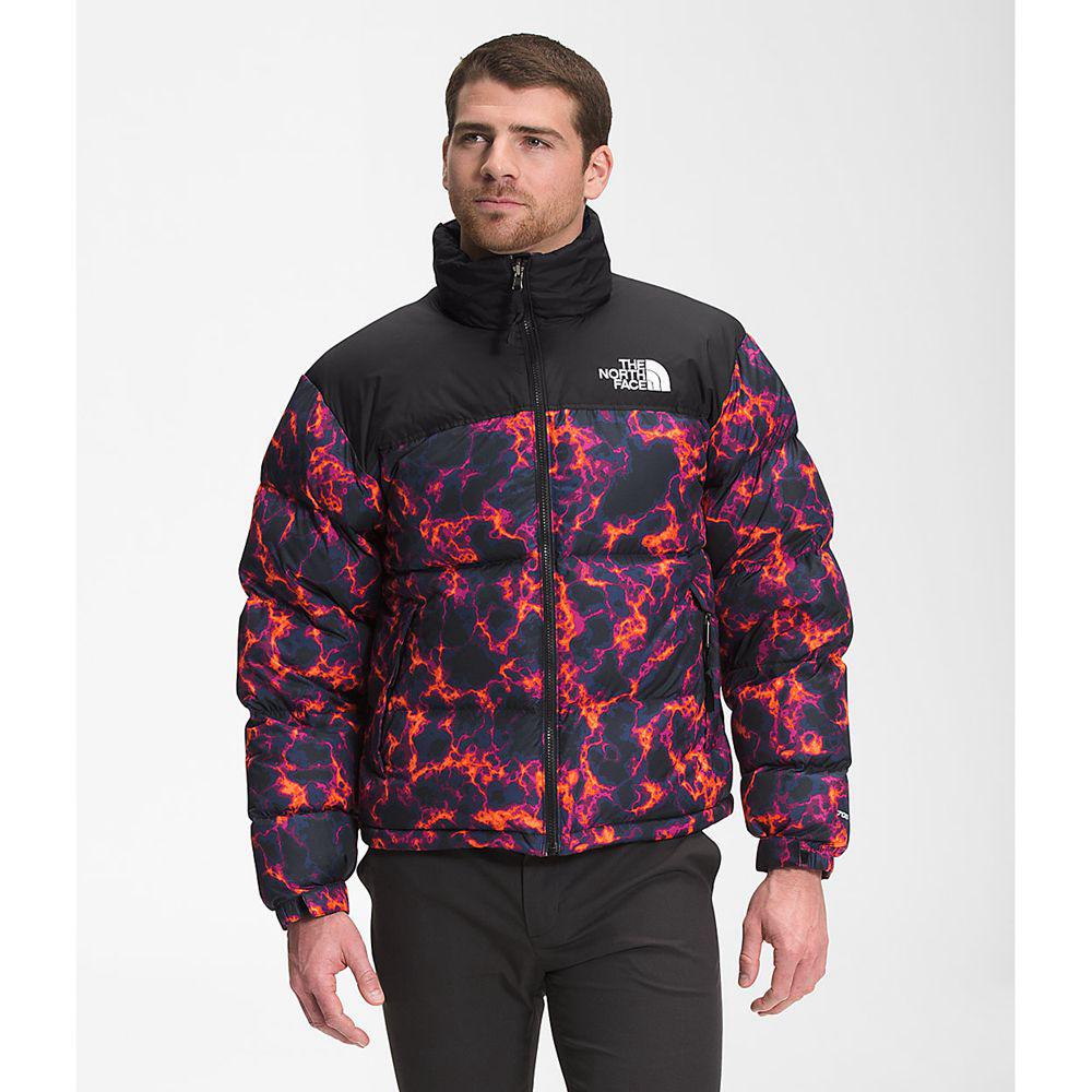 The North Face Printed 1996 Retro Ανδρικα Μπουφάν Nuptse - Μαυρα Καμουφλάζ (MVHR74209)